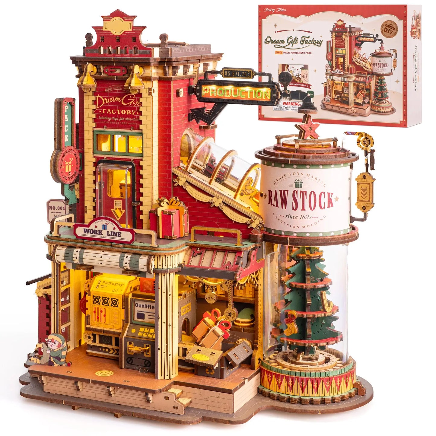 Robotime Dream Gift Factory 3D Wooden Puzzle Music Box
