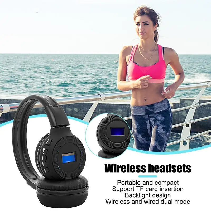 Noise Cancelling Bluetooth Headphones with TF Card Support