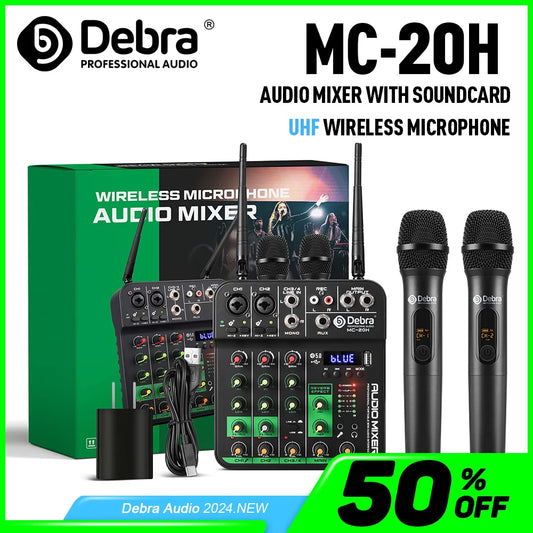 Debra 4 Channel Wireless Audio Mixer with Bluetooth Function