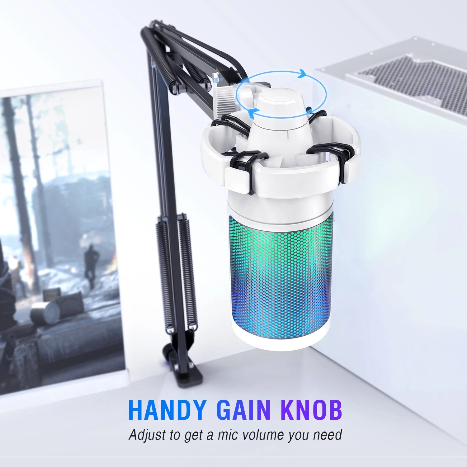 FIFINE USB Gaming Microphone Kit with RGB and Mute Button - Antland Marketplace