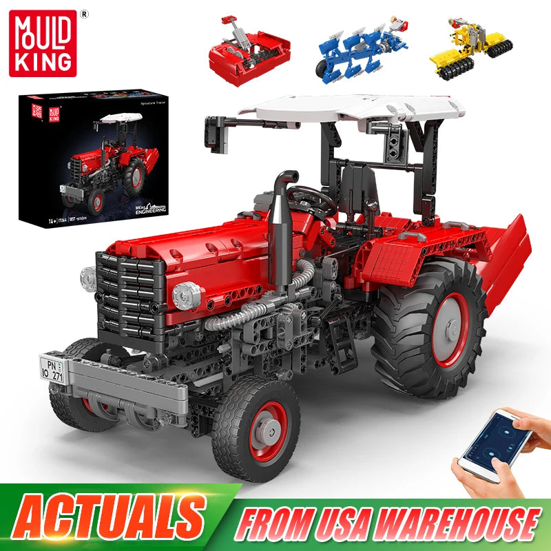 Mould King 17064 RC Motorized Tractor Building Block