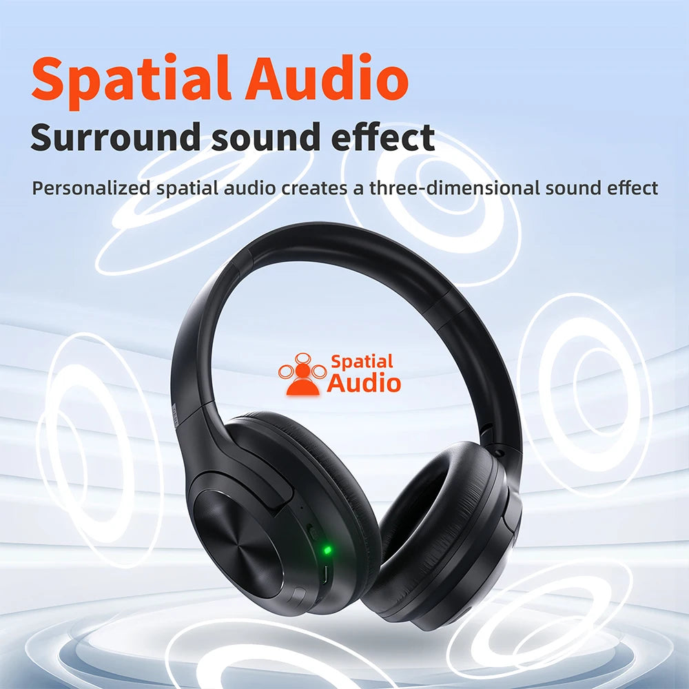 QERE E80 Wireless Bluetooth Headset with ANC and Hi-Res Audio - Antland Marketplace