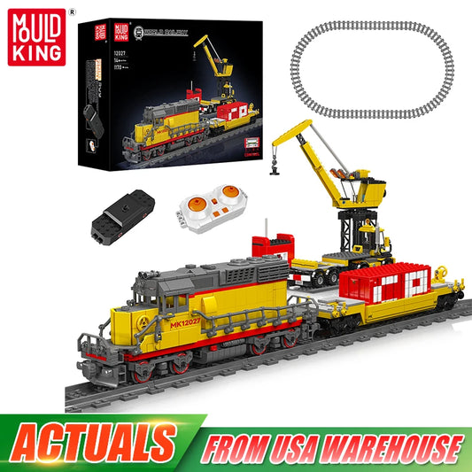Mould King 12027 Motorized EMD SD40 2 Diesel Locomotive Set