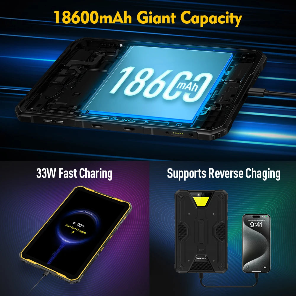 Ulefone Armor Pad 2 Rugged Tablet 11 Inch 2K 18600 mAh