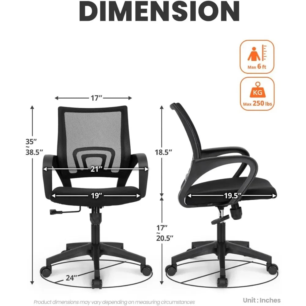 Ergonomic Mesh Office Chair with Lumbar Support and Comfort - Antland Marketplace