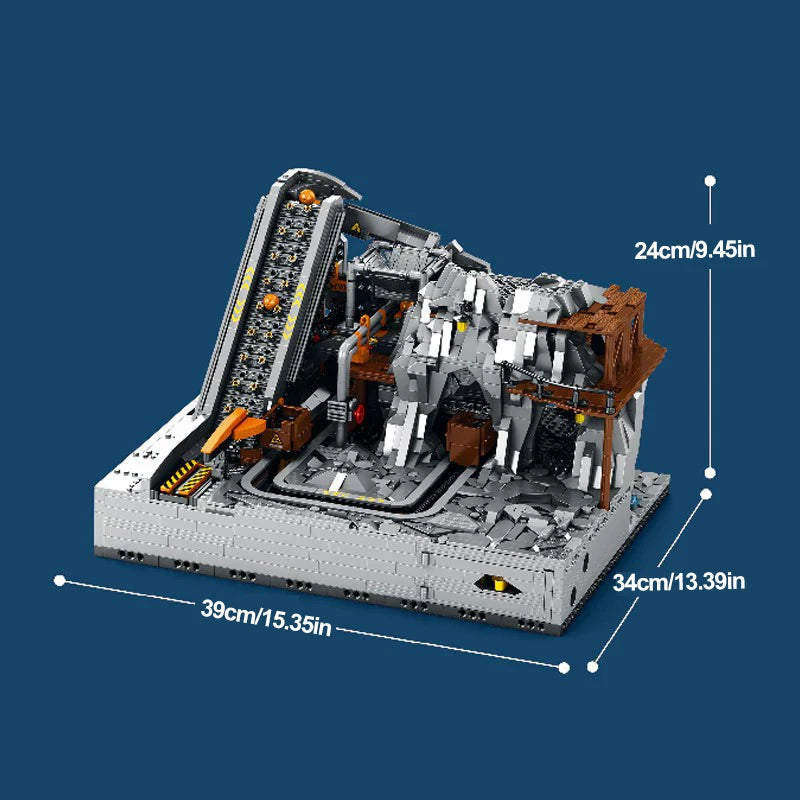 GBC Mining Machinery Model With Motor 3338 Blocks Set