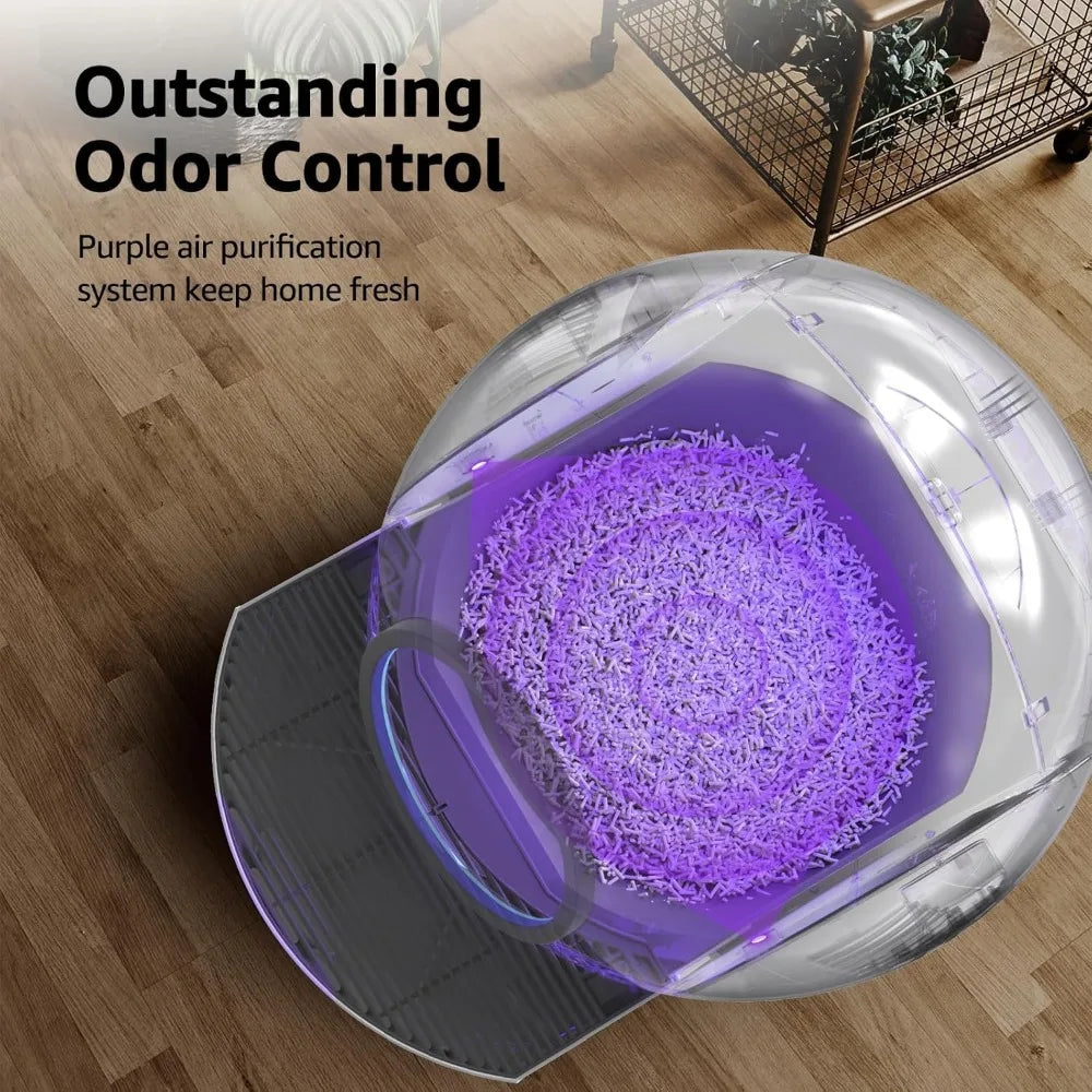 Extra Large 60L Automatic Self Cleaning Litter Box For Cats