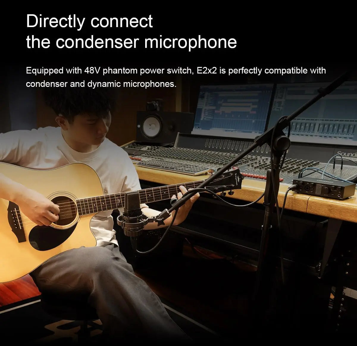E2X2 USB Audio Interface High Performance Mixer and Recorder