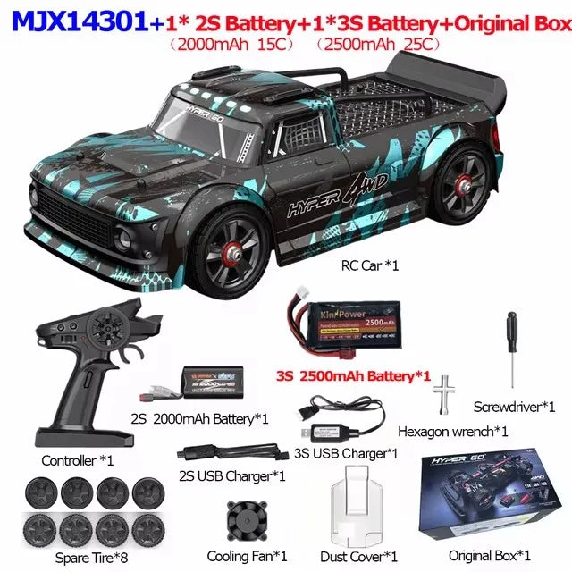 Hyper Go MJX 1 To 14 Scale 4WD Brushless RC Car Off Road