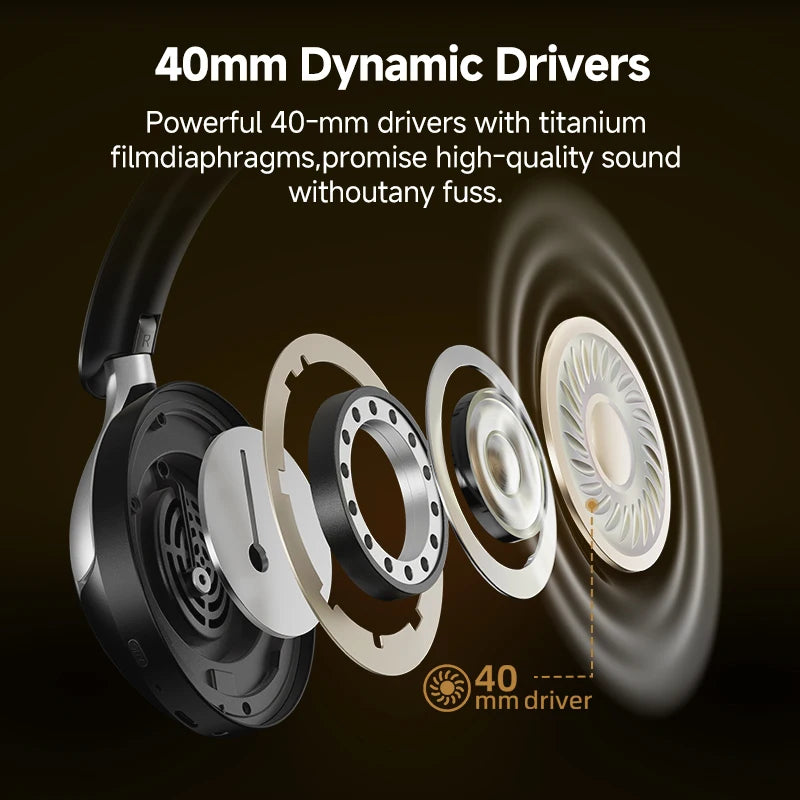 QCY H3 Pro Wireless Headphones with 50dB ANC and LDAC Audio - Antland Marketplace