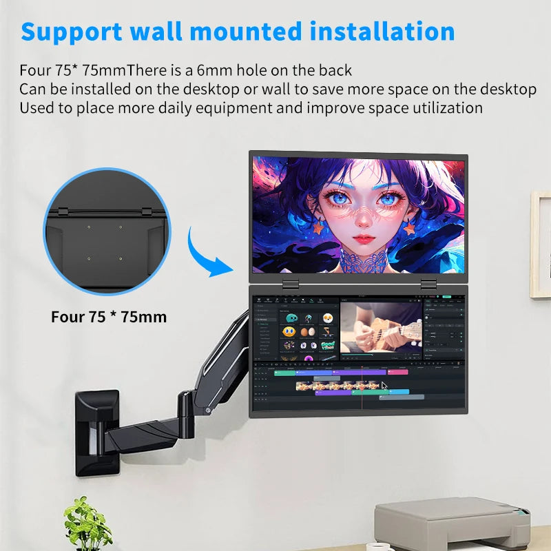 15.6 Inch Dual Portable Monitor Extender For Laptop