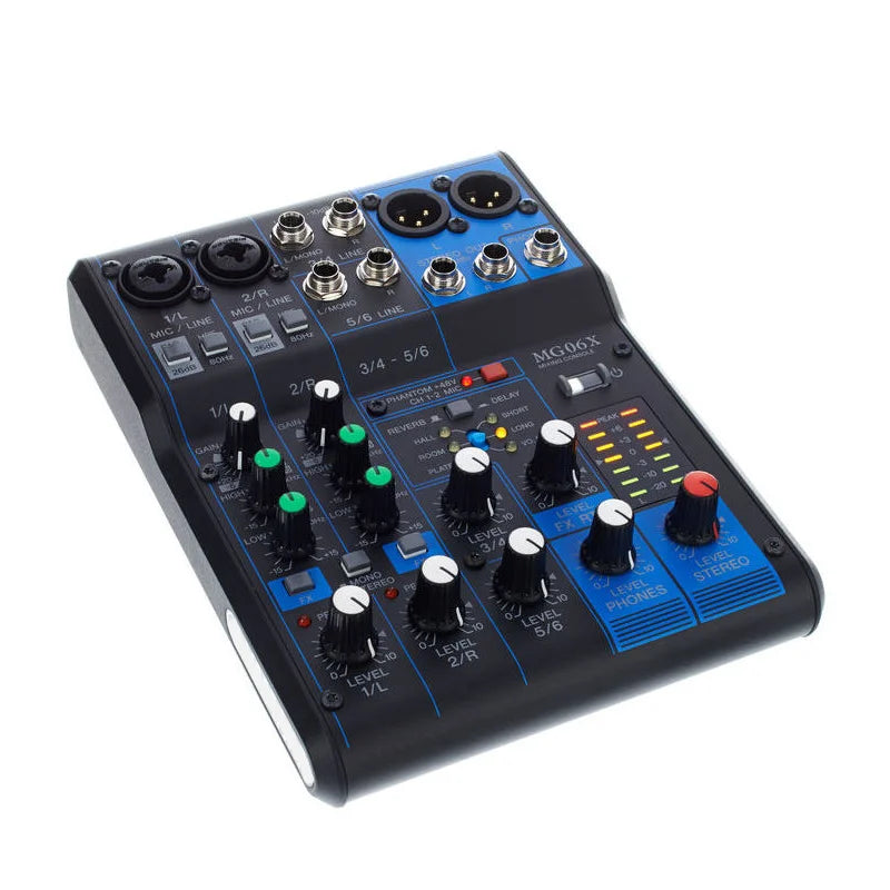 MG06XU Professional 6 Channel Audio Mixer with USB Interface