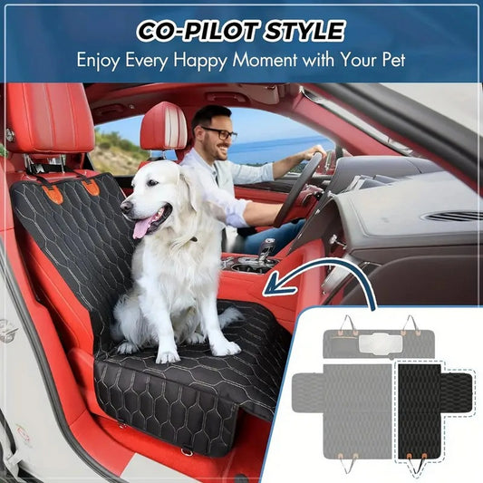 Waterproof Dog Rear Seat Cover With Side Wings Protector