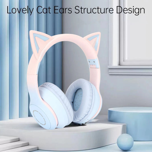 Cat Ear Bluetooth Headset with Detachable Microphone