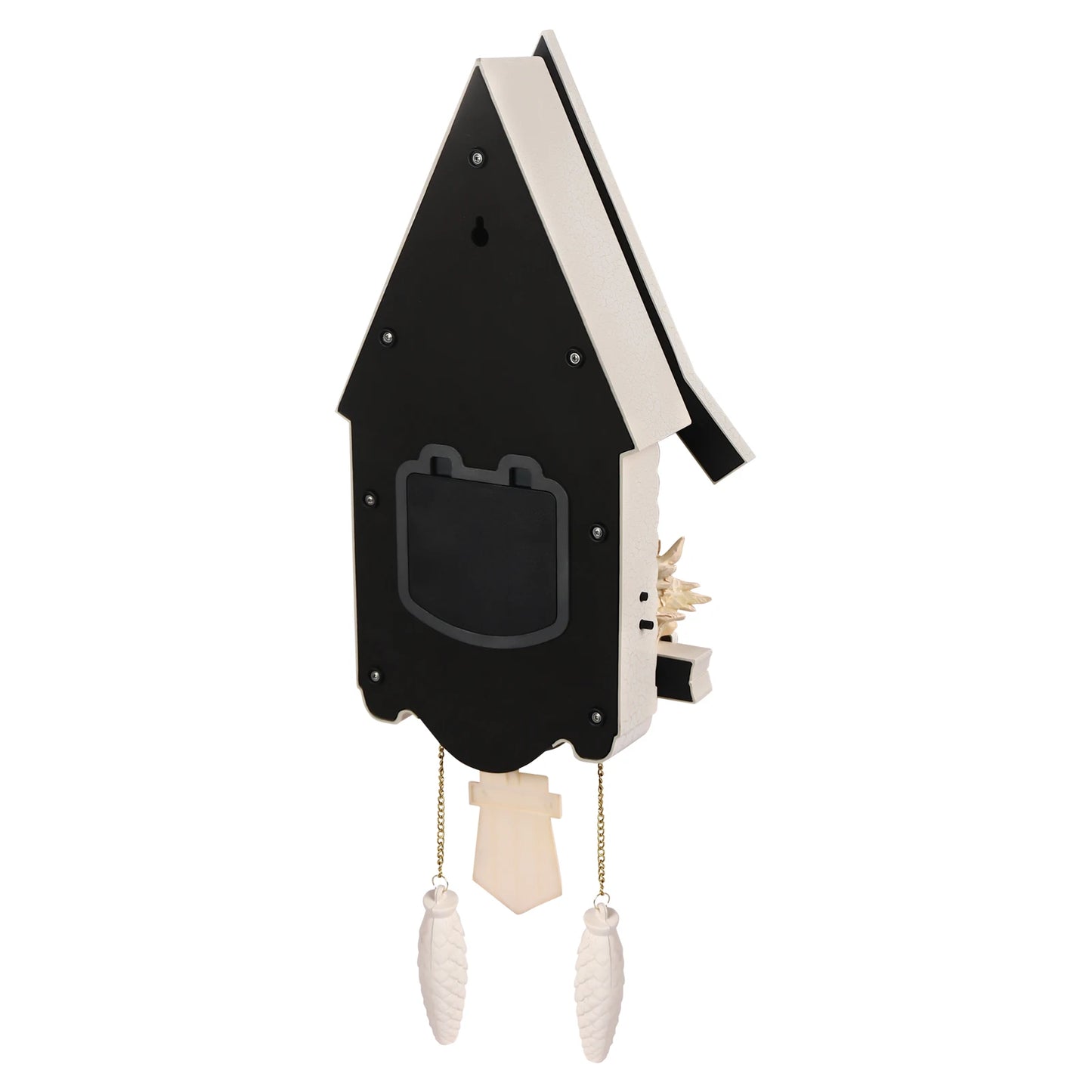 Antique White Cuckoo Wall Clock Creative Design Battery Operated - Antland Marketplace