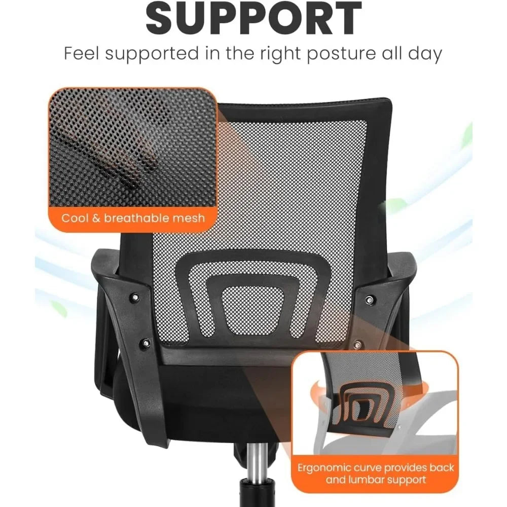 Ergonomic Mesh Office Chair with Lumbar Support and Comfort - Antland Marketplace