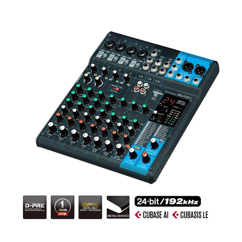 MG10XU 10 Channel USB Mixer with Effects and Stereo Inputs