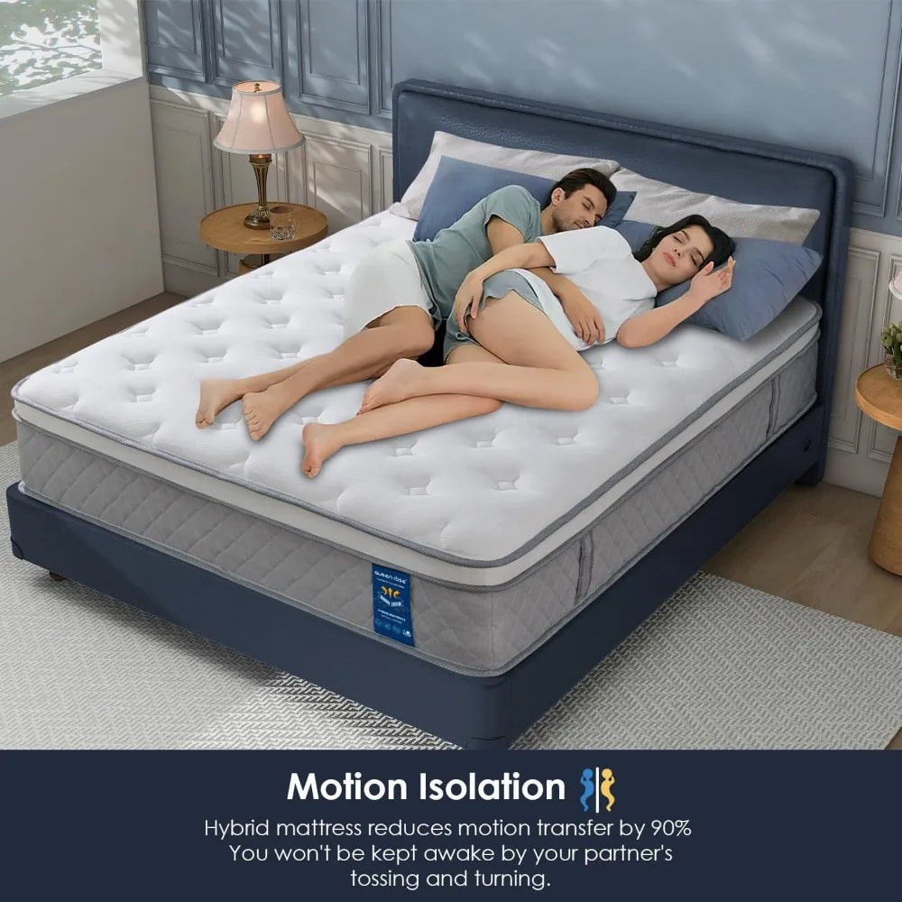 12 Inch Hybrid Full Mattress for Comfort and Support - Antland Marketplace