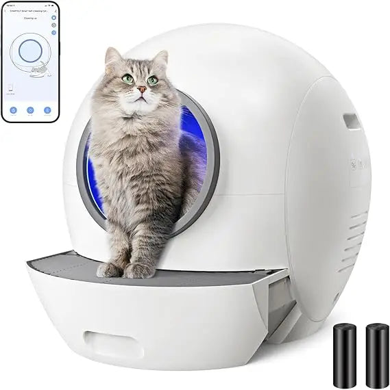 Extra Large 60L Automatic Self Cleaning Litter Box For Cats