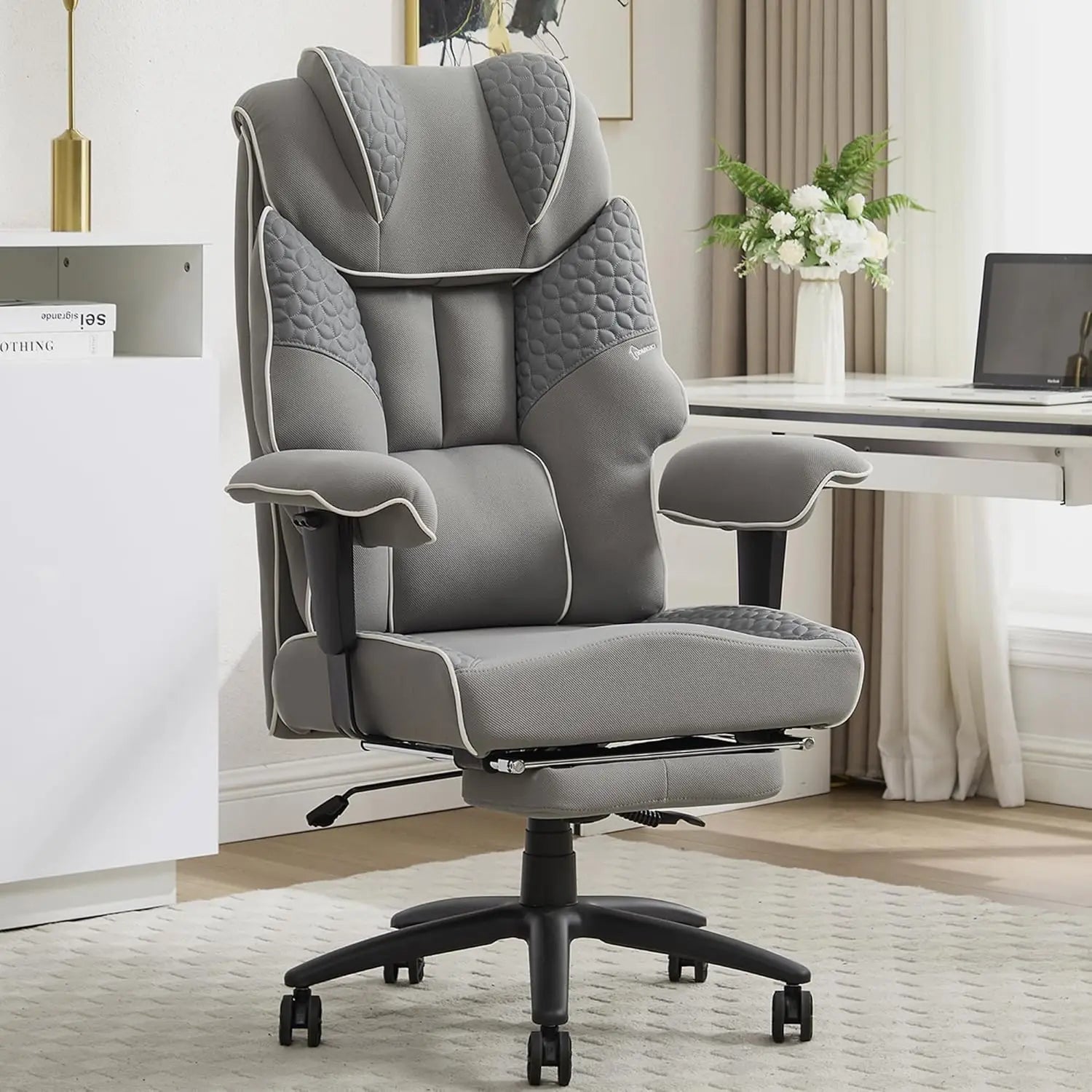 Big and Tall Ergonomic Office Chair with Footrest - Antland Marketplace