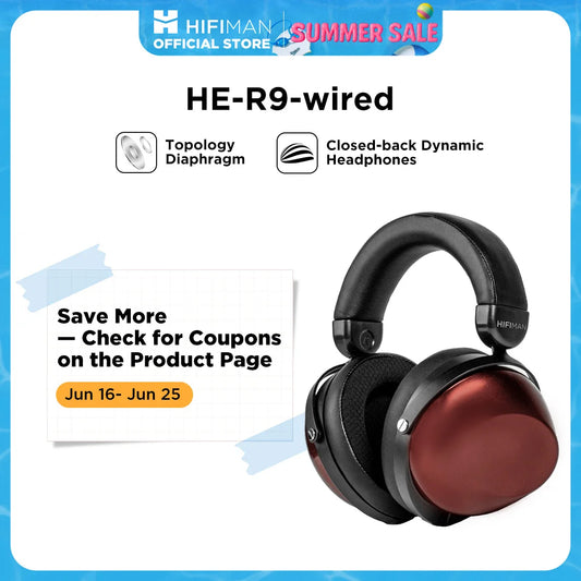 HIFIMAN HE-R9 Dynamic Closed-Back Over-Ear Headphones - Antland Marketplace