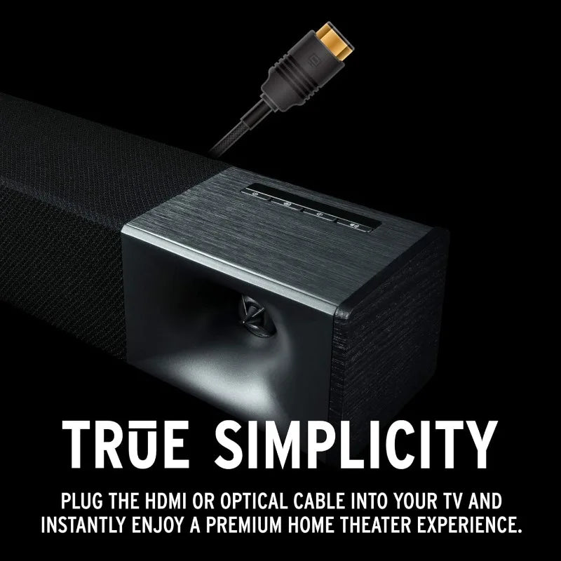 Cinema 600 Sound Bar 3.1 Home Theater System HDMI ARC Black
