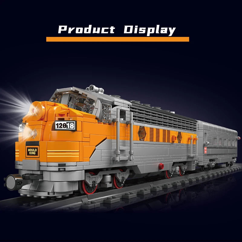 Mould King 12018 RC Train Locomotive Building Block Set