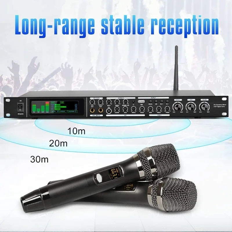 FBX-4M Professional DSP KTV Mixer with Bluetooth RCA