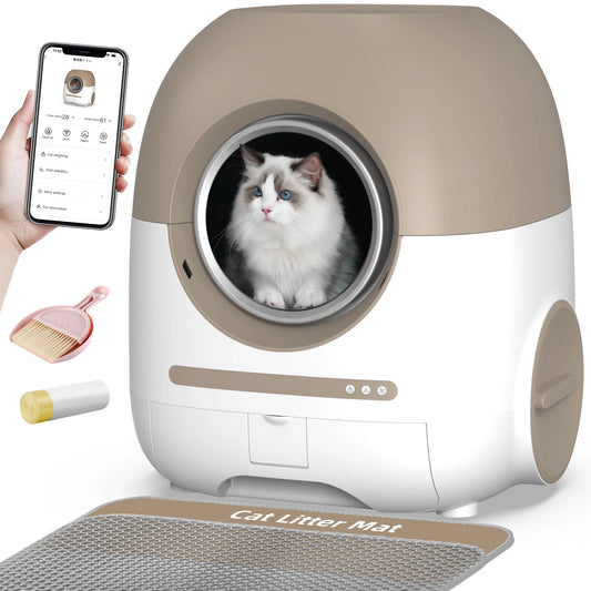 Automatic Cat Litter Box Robot With Self Cleaning WiFi App