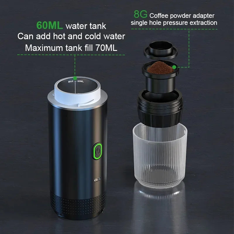 Wireless Portable Espresso Coffee Maker for Car and Home - Antland Marketplace