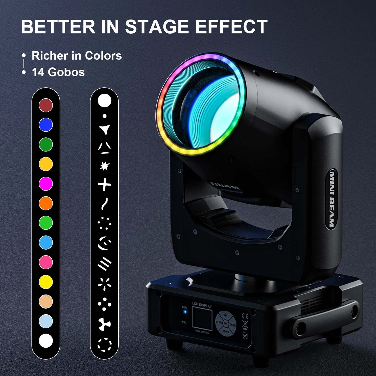 Yiflamefly 2Pcs 450W Moving Head Lights With Flightcase Set