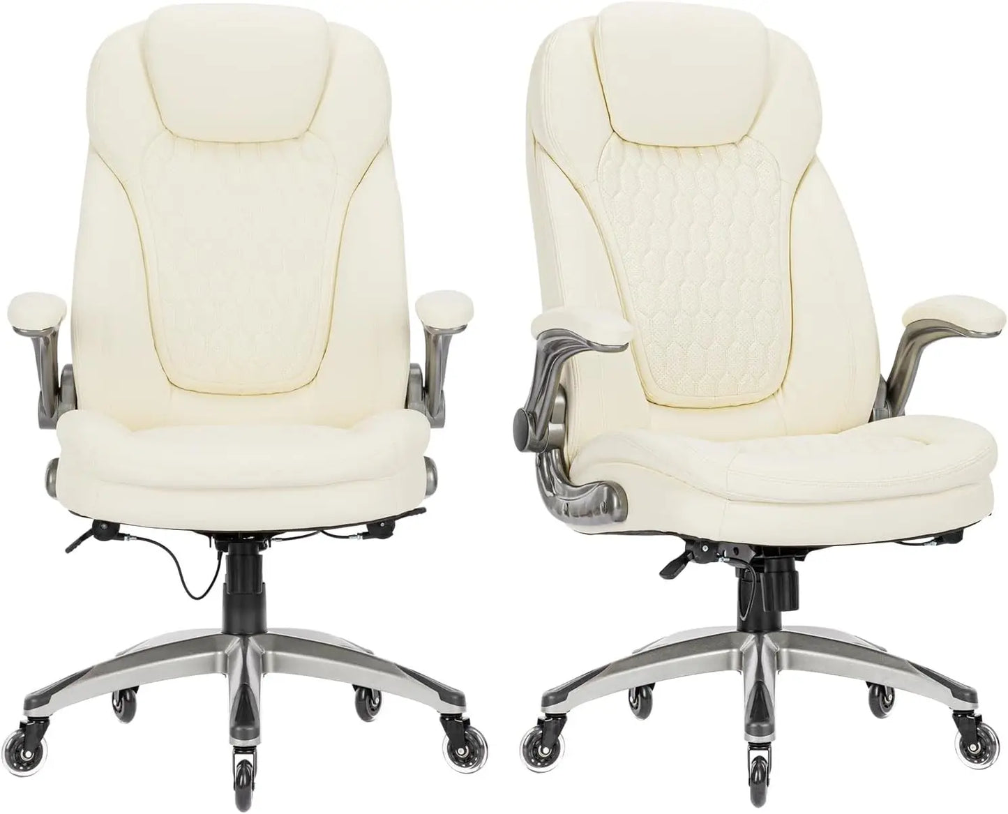 Ergonomic Computer Office Chair High Back Leather Swivel