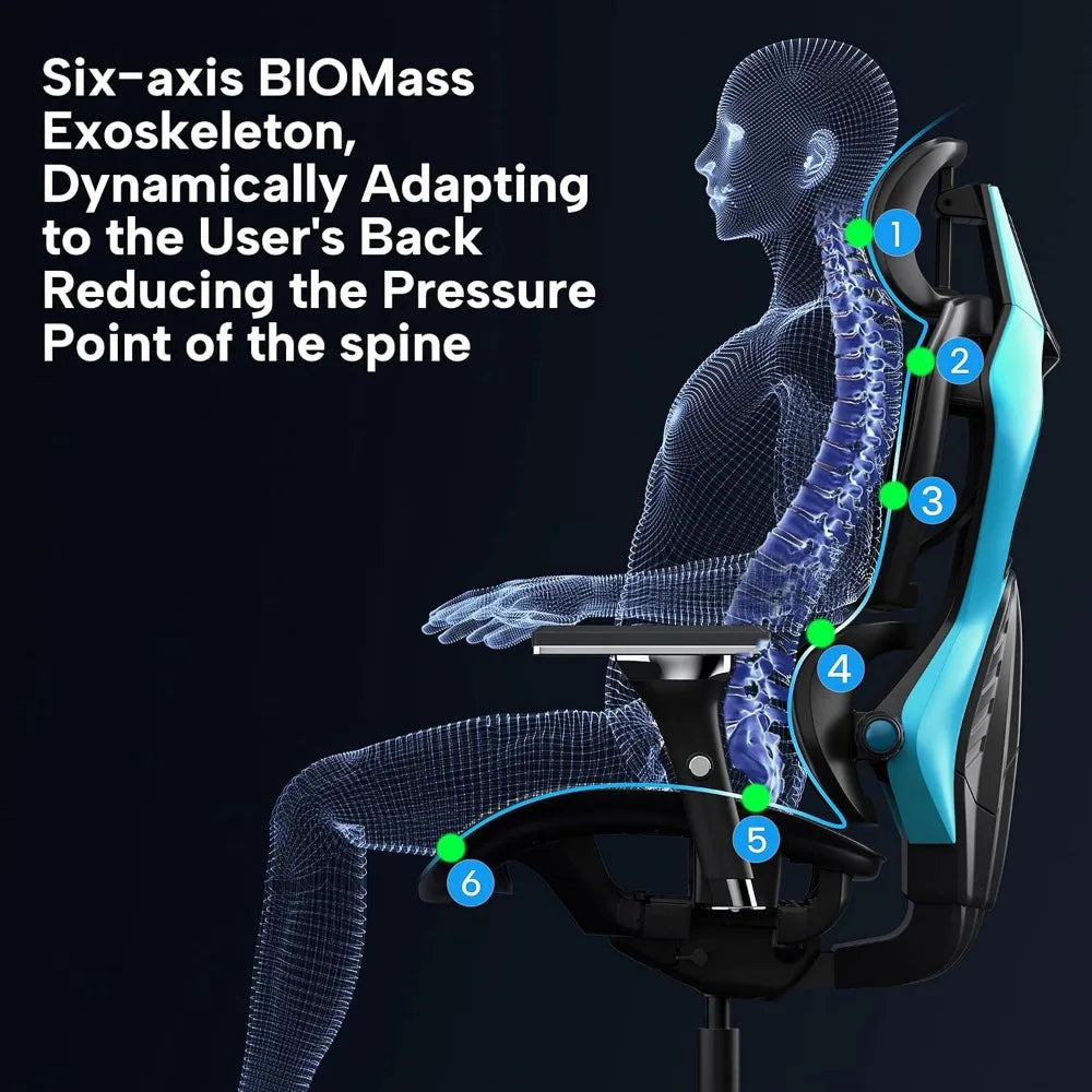 Typhon Ergonomic Gaming Chair with Lumbar Support and 4D Armrests - Antland Marketplace