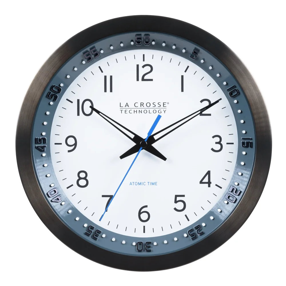 Atomic Analog Clock with Carbon Fiber and Steel Design - Antland Marketplace