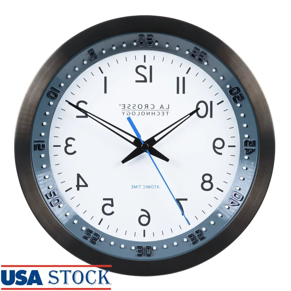 Atomic Analog Clock with Carbon Fiber and Steel Design - Antland Marketplace