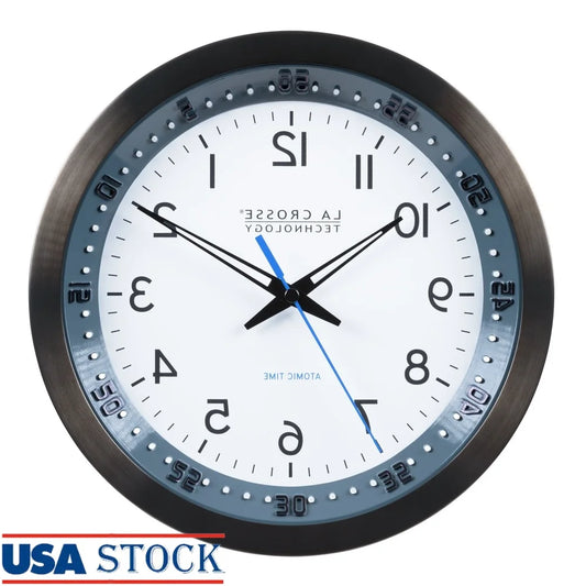 Atomic Analog Clock with Carbon Fiber and Steel Design - Antland Marketplace