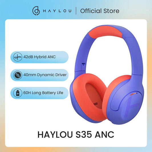 Haylou S35 ANC Wireless Bluetooth Headphones with 60H Playtime - Antland Marketplace