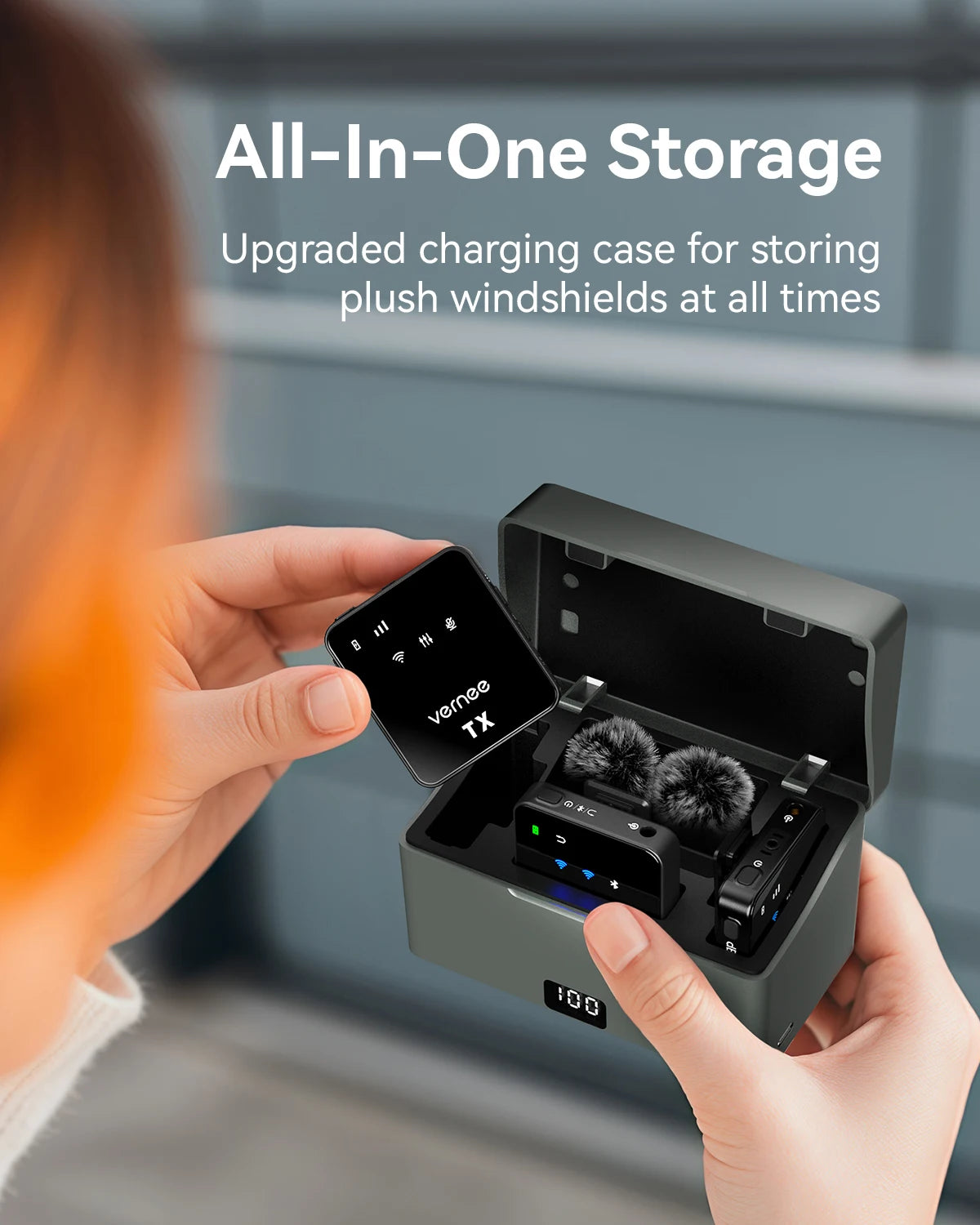 Vernee V3 Wireless Microphone – 180m Range Noise Cancellation - Antland Marketplace