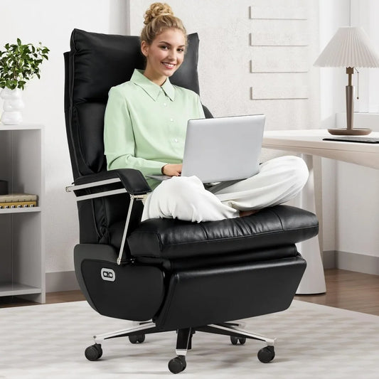 Dual Motor Executive Office Chair with Foot Rest and Recline - Antland Marketplace