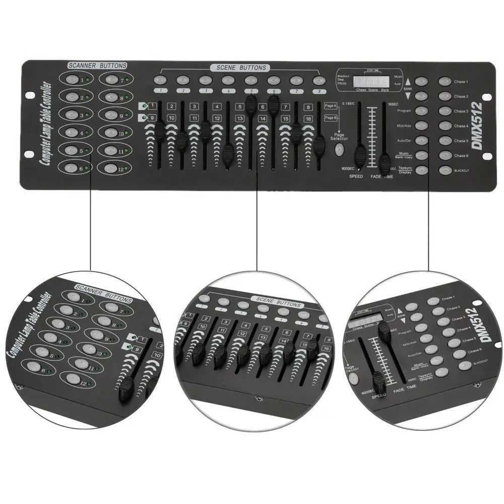 Fieryzeal 192 DMX Controller for LED Stage Lighting
