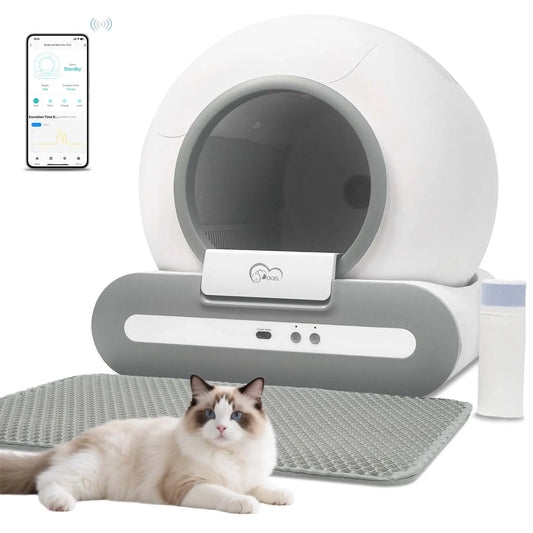 Doel 65L Self Cleaning Cat Litter Box App Control 24G WiFi