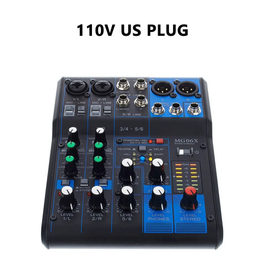 MG06XU Professional 6 Channel Audio Mixer with USB Interface
