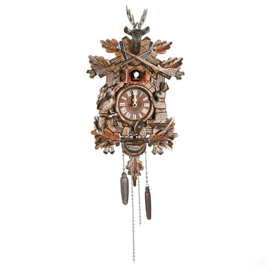 Cuckoo Clock with Forest Design Featuring Deer and Rabbit - Antland Marketplace