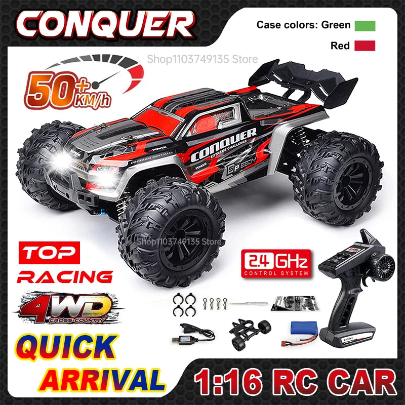 WLtoys 1 16 Scale Large RC Car High Speed 4WD Monster Truck
