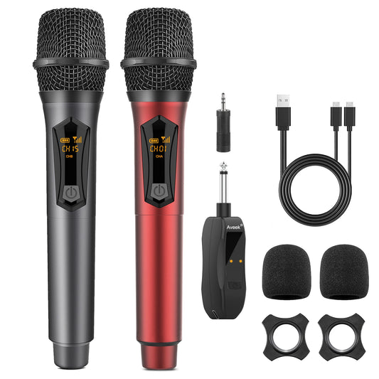 Aveek Wireless Karaoke Microphone Set for Parties 2 Packs - Antland Marketplace
