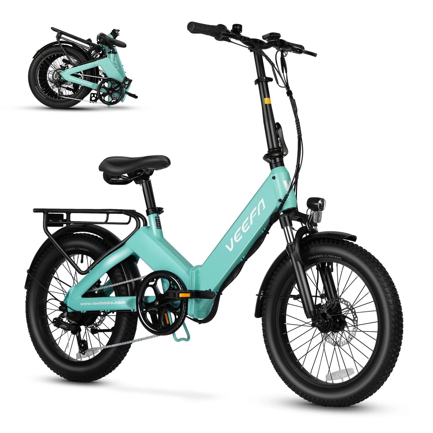 VEEFA F1 750W Electric Bike Foldable 60 Mile Range Commuter