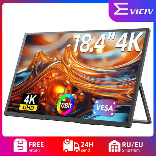 Eviciv T118 18 Inch 4K Portable Gaming Monitor Kickstand