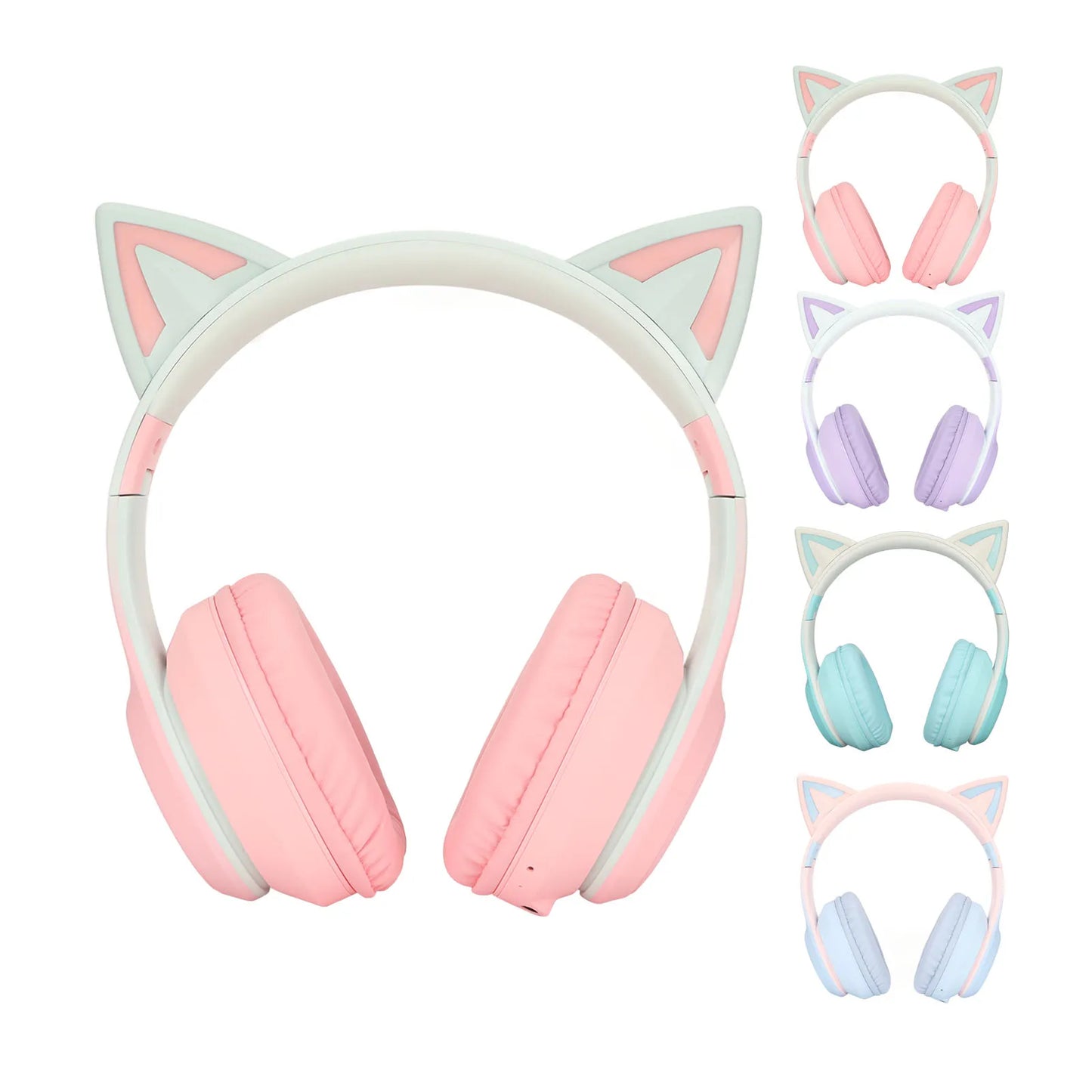 Cat Ear Bluetooth Headset with Detachable Microphone