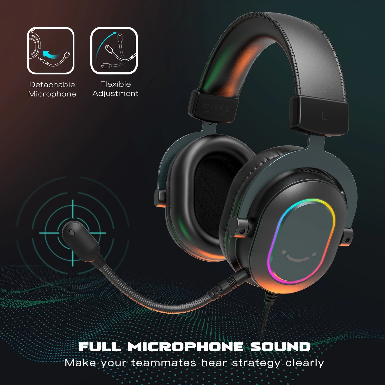 Fifine Dynamic RGB Gaming Headset with Surround Sound - Antland Marketplace