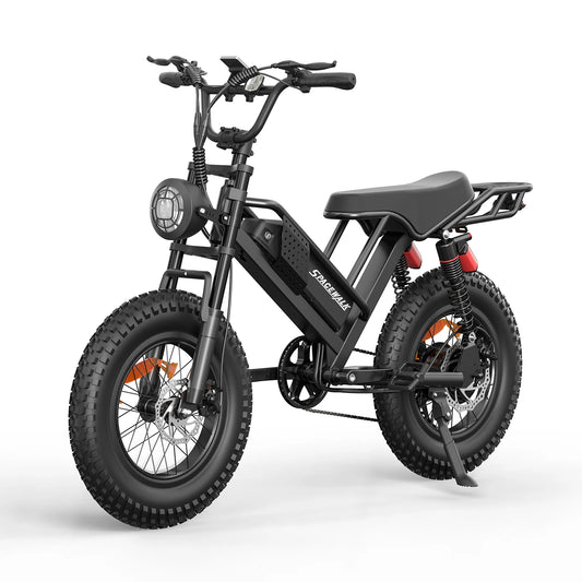 Spacewalk Mountain Electric Bike 750W Peak Motor 20 Inch Fat Tire Battery